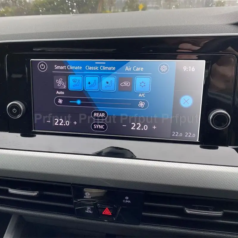 

Защитная пленка для экрана из закаленного стекла для Volkswagen VW Golf MK8 2022, 8,25 дюйма, автомобильная информационная система, радио, GPS-навигация, экран