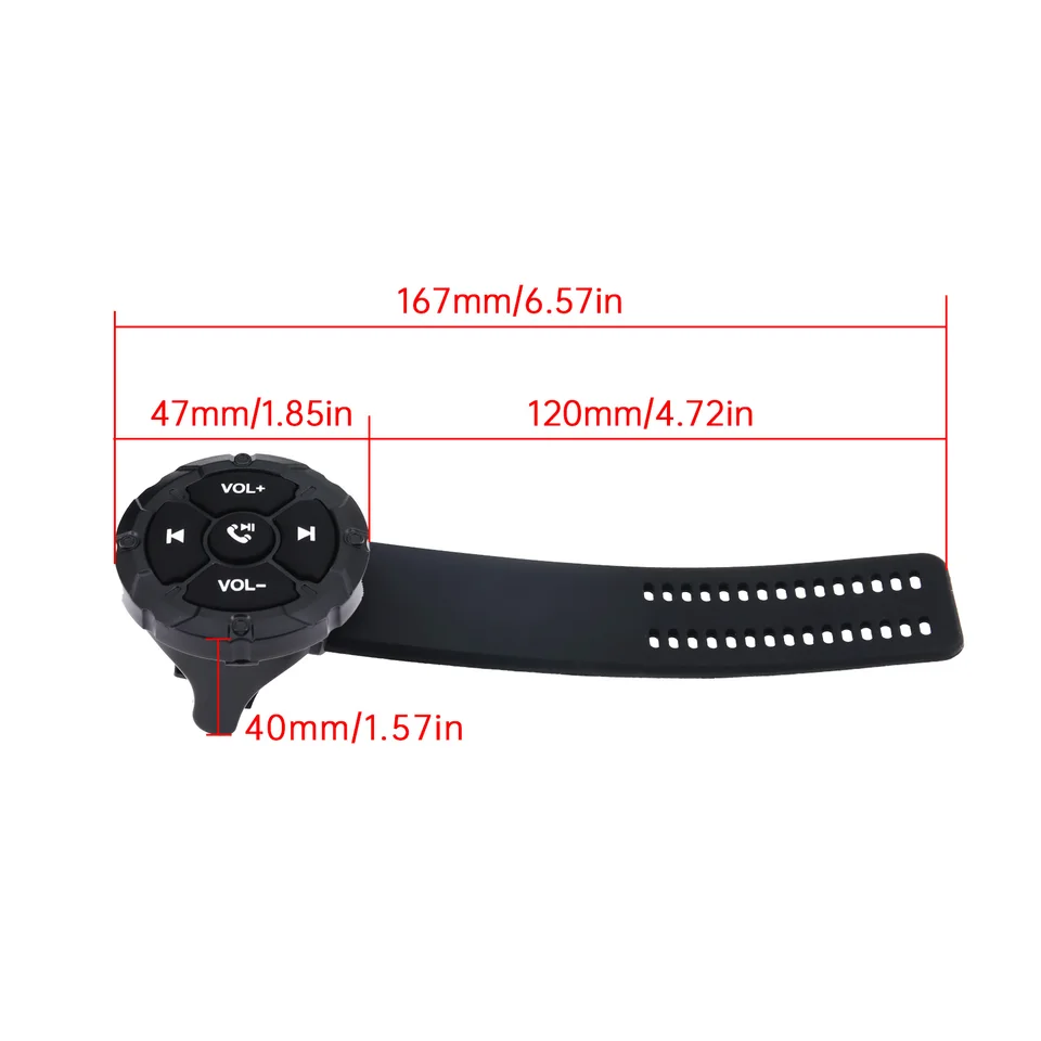 Telecomando Bluetooth 5.0 Da Polso Per Moto E Sport - Controllo Musica E Fotocamera - Foto 3