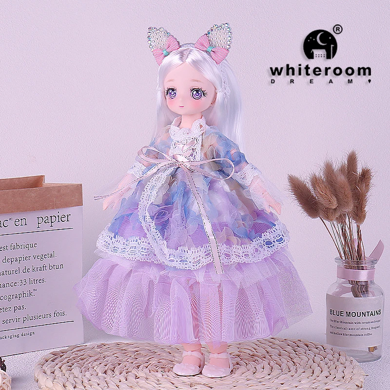 1/6 Bjd Puppe Hochzeit Kleid Anime Prinzessin Kleid Action-figuren Sphärische Gelenk Puppe Für Kinder Spielzeug Mädchen Cosplay 30cm lolita – Detail 10