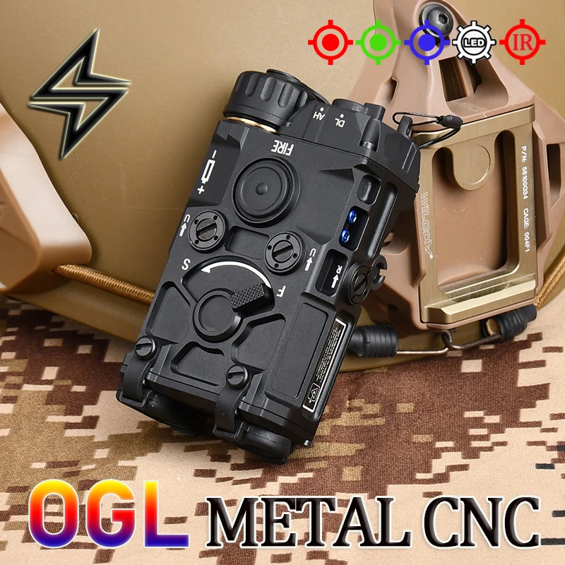 

Tactical Eotec OGL Laser Aiming Red Dot Green Blue Infrared IR Laser Strobe Flashlight Airsoft Rifle Weapon Sight 20mm Picatinny