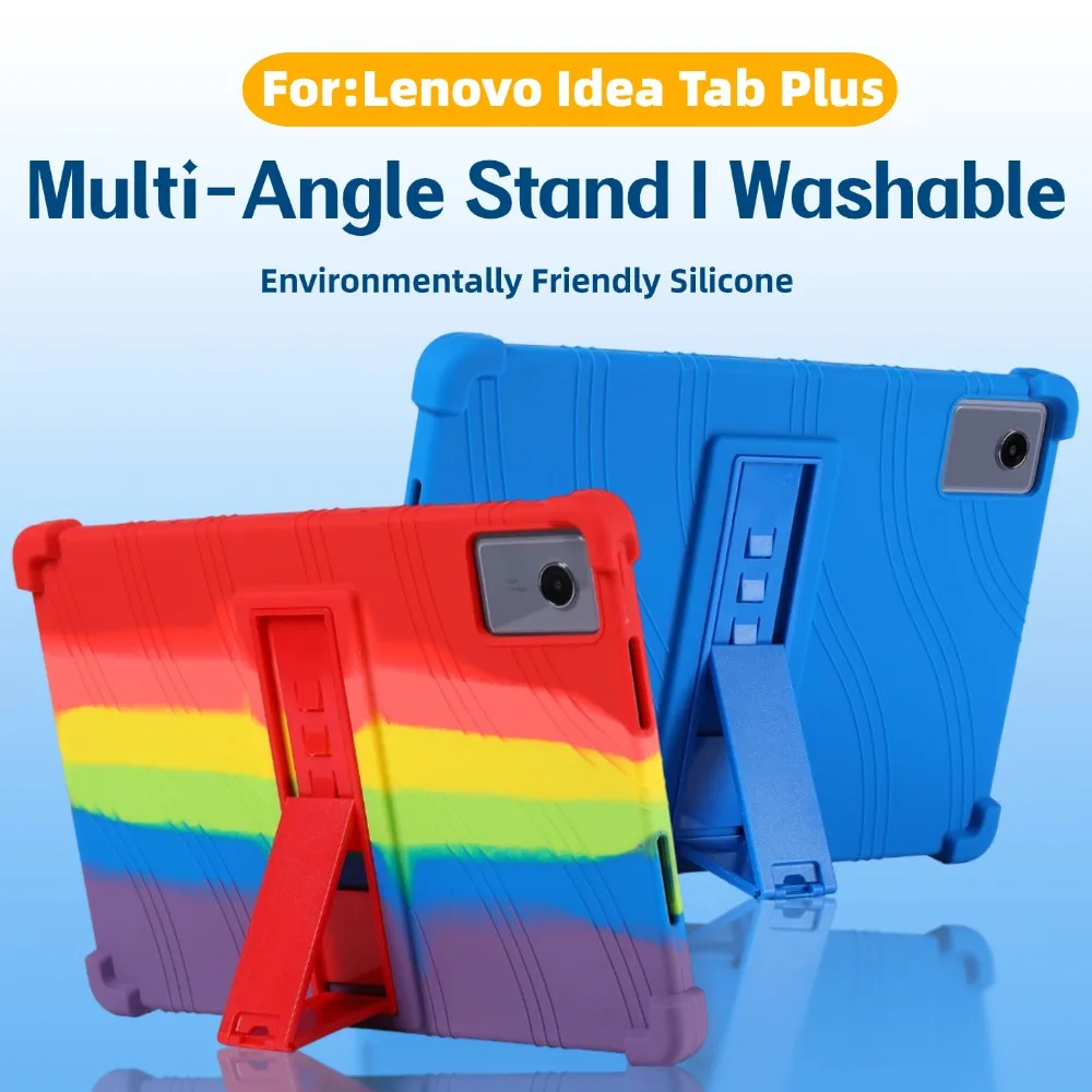 Enhanced Tablet Case with Adjustable Stand for 12.1-inch Devices, Kids' Soft Protective Cover