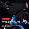 Autumn Winter Outdoor Cycling Gloves Gym Fitness Sports Running Warm Touch Screen Nonslip Gloves Motorcycle Gloves Men Black 3