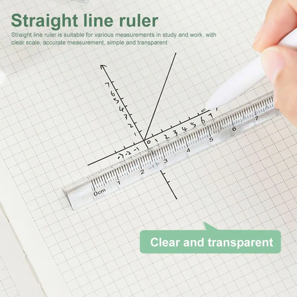 Uonlytech Line Drawing Ruler School Students Stationery Metric