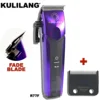 KULILANG NEW R77F 7200RPM Professional Electric Hair Clipper Barber FADE Thin Blade Quality Hair Trimmer Hair Cutting Machine 1