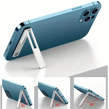 Ultra-thin Minimalist Mobile Phone Holder Metal Folding Back Stick Phone Desktop Holder Portable Mobile Support Phone Stand 1
