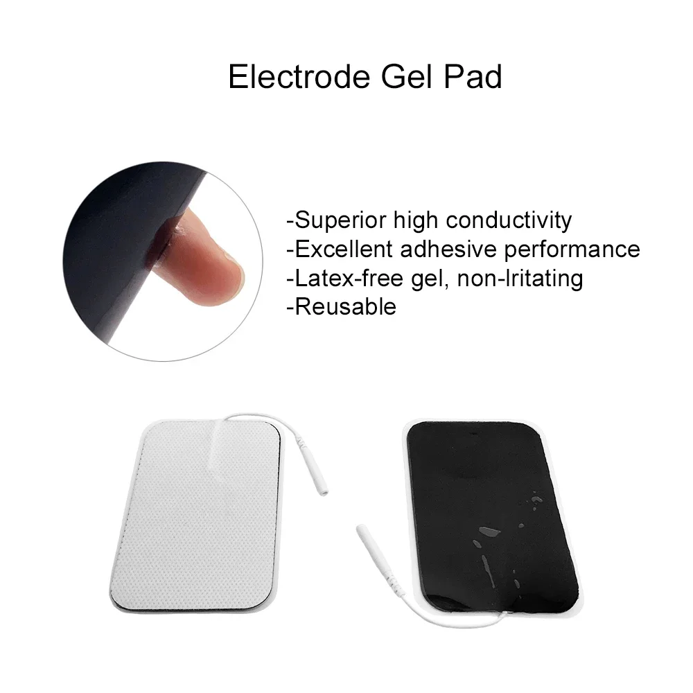 Reusable Tens Electrode Pads EMS Nerve Muscle Stimulator Self Adhesive for Pulse Digital Massage Pads Physiotherapy Machine 2mm