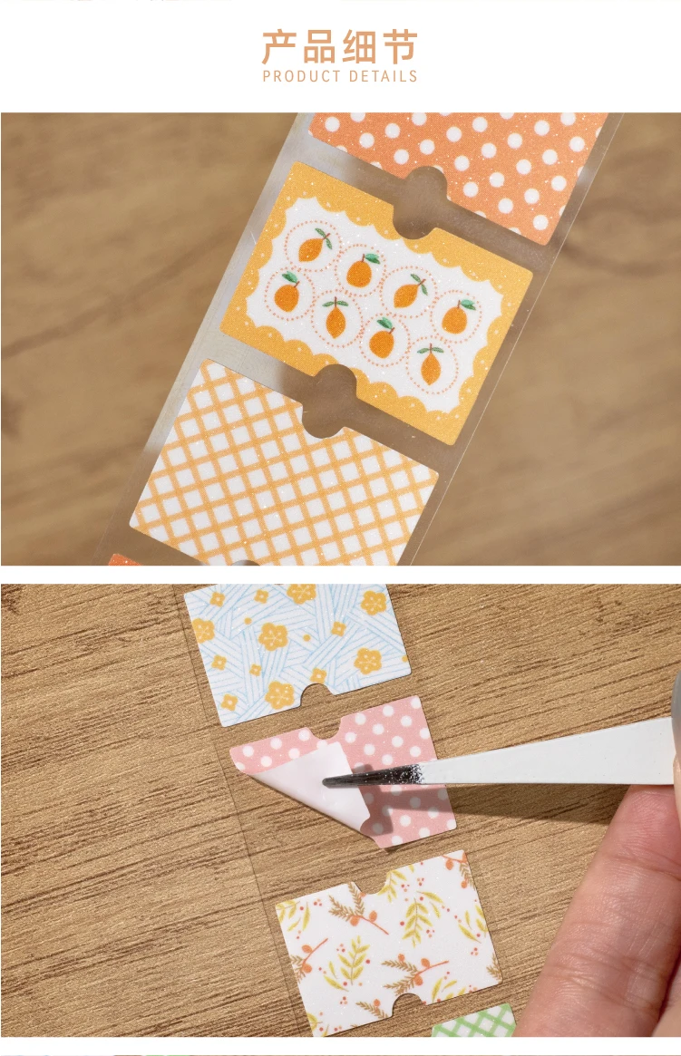 Journal GO 3 x 200 cm Blumenband-Aufkleber, Collage, Junk-Journal, DIY, Scrapbooking, Planer, Dekor, Fotoalbum, Ästhetik, Bastelband – Detail 7