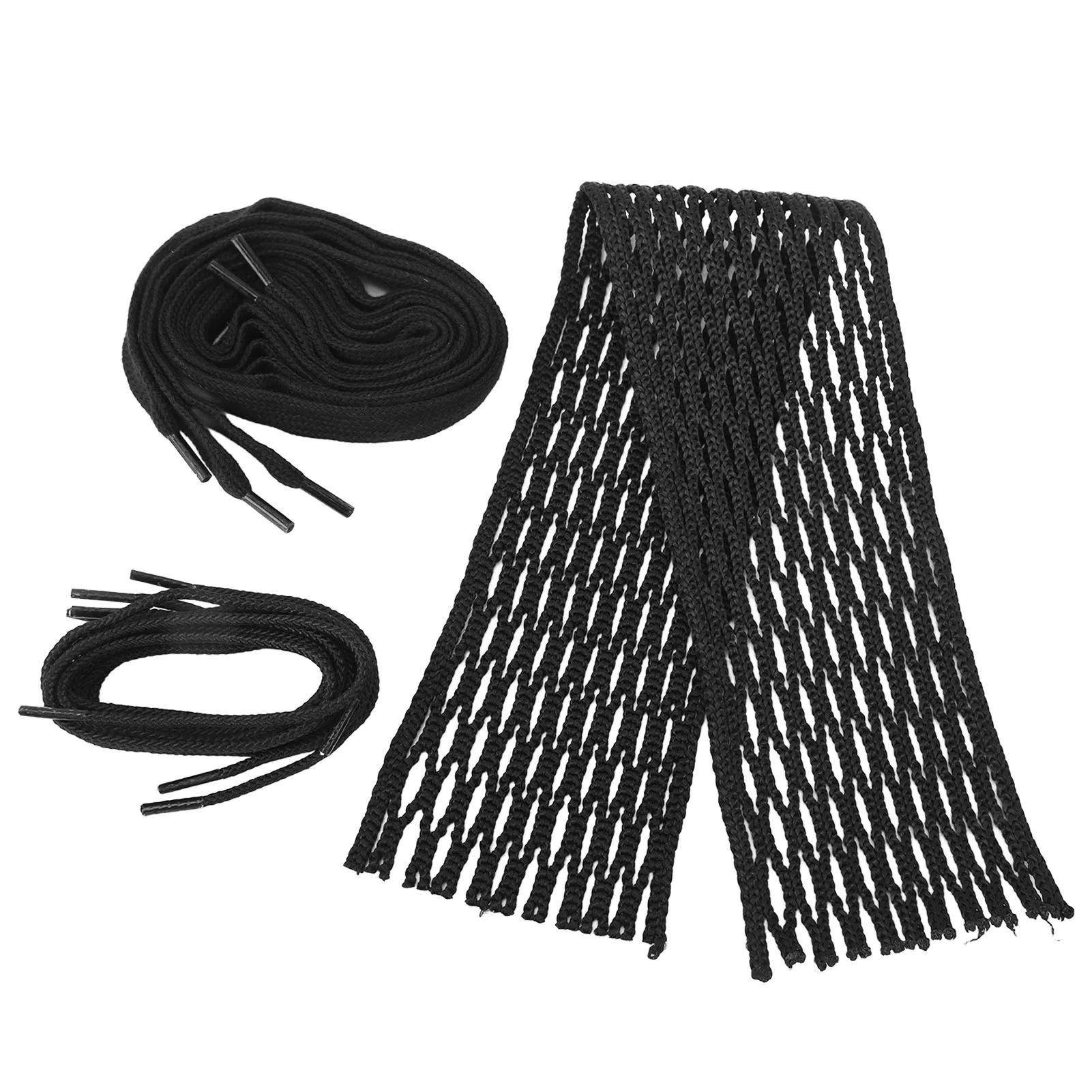 Mesh Piece Woven String Wear Proof Portable Black Nylon Mesh Piece String Tear Resistant for Accessory