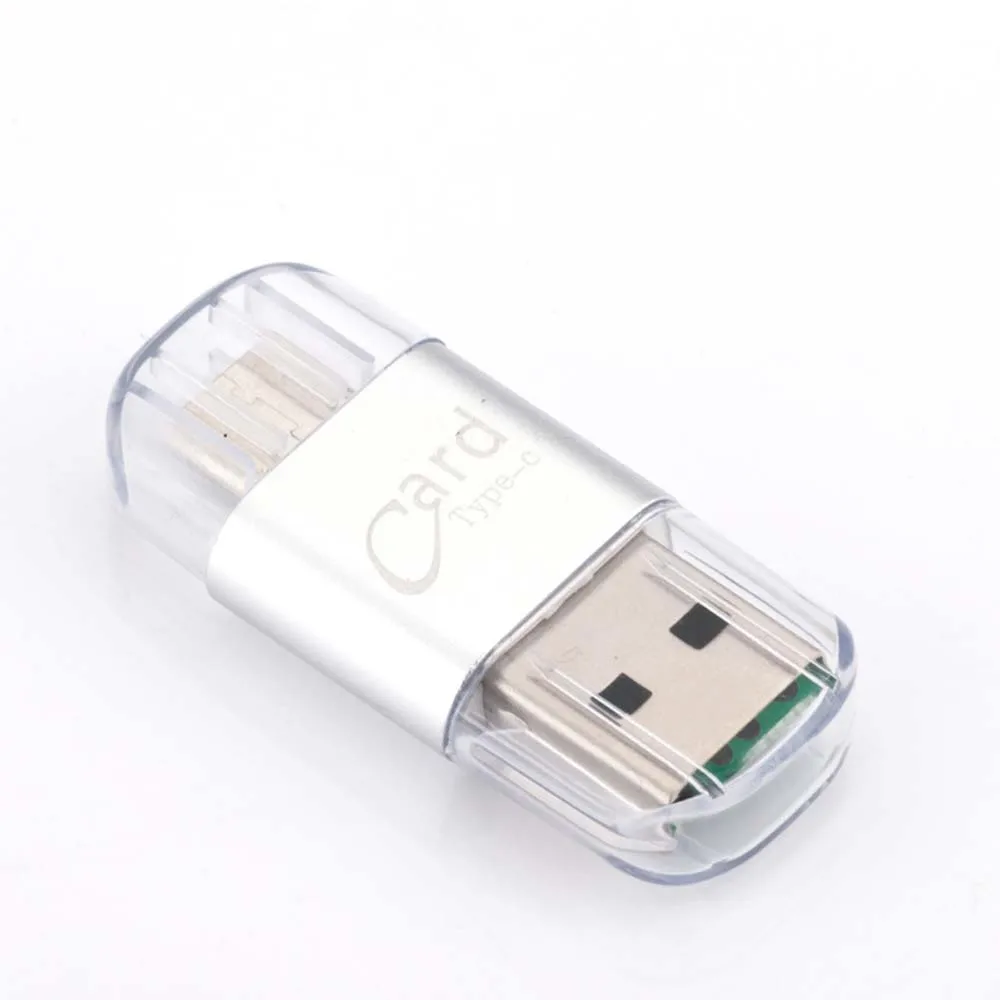 Фото 2 в 1, Type C 3.1 флейдер карт памяти USB 2,0 TF Micro SD №3