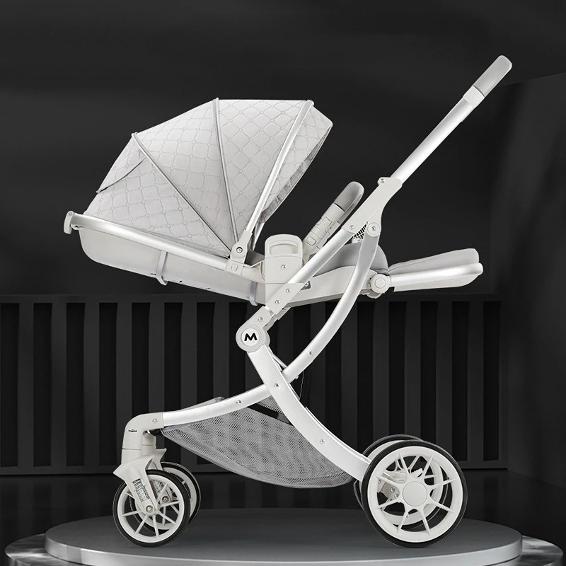 Lightweight Eggshell Baby Stroller Traveling Cabin Baby Pushchair Kinderwagen Baby Carriage Car High View Four Wheels Cart