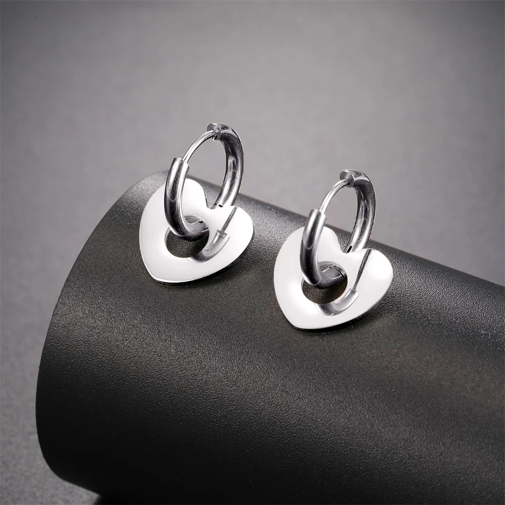 Edelstahl Ohrringe Frau Mond Stern Blume Anhänger Creolen 2023 Neue Leben des Baumes kolczyki Schmuck aretes de mujer – Detail 35