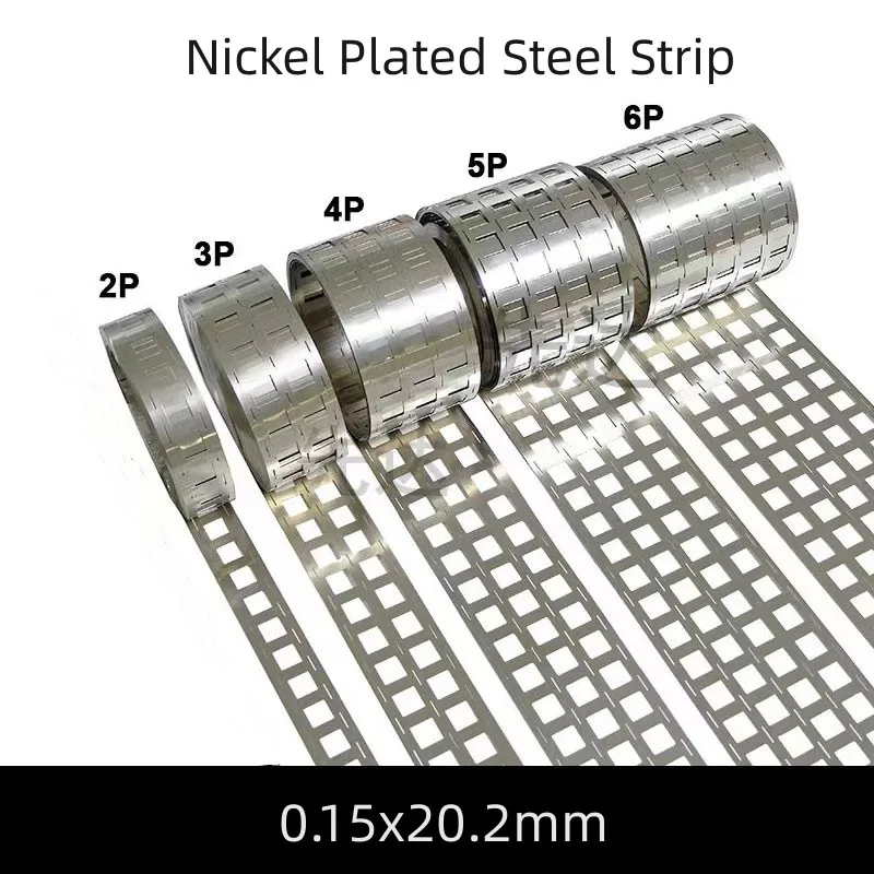 1KG 2P/3P/4P/5P/6P 18650 Nickel Sheet Li-ion Battery Nickel Plated Steel Strip Connector e-bike Battery Spot Welding Nickel Tape
