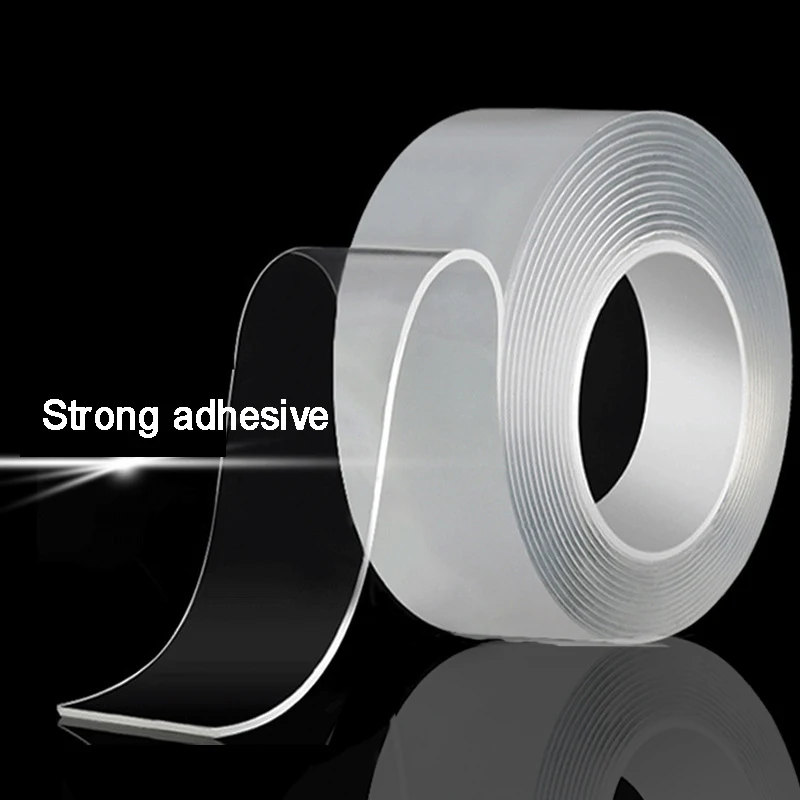 Cinta Adhesiva De Doble Cara Extrafuerte (1/2' X 10''), Adhesivo Doble Cara
