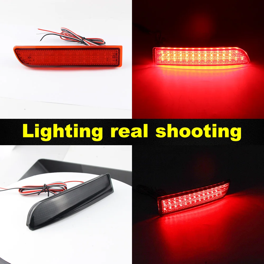 2PCS Rot/Rauch Objektiv LED Rücklicht Parkplatz Bremse Hinten Stoßstange Nebel Licht Lampe Für Toyota RAV4 2006 2007 2008 09-2012 – Detail 6