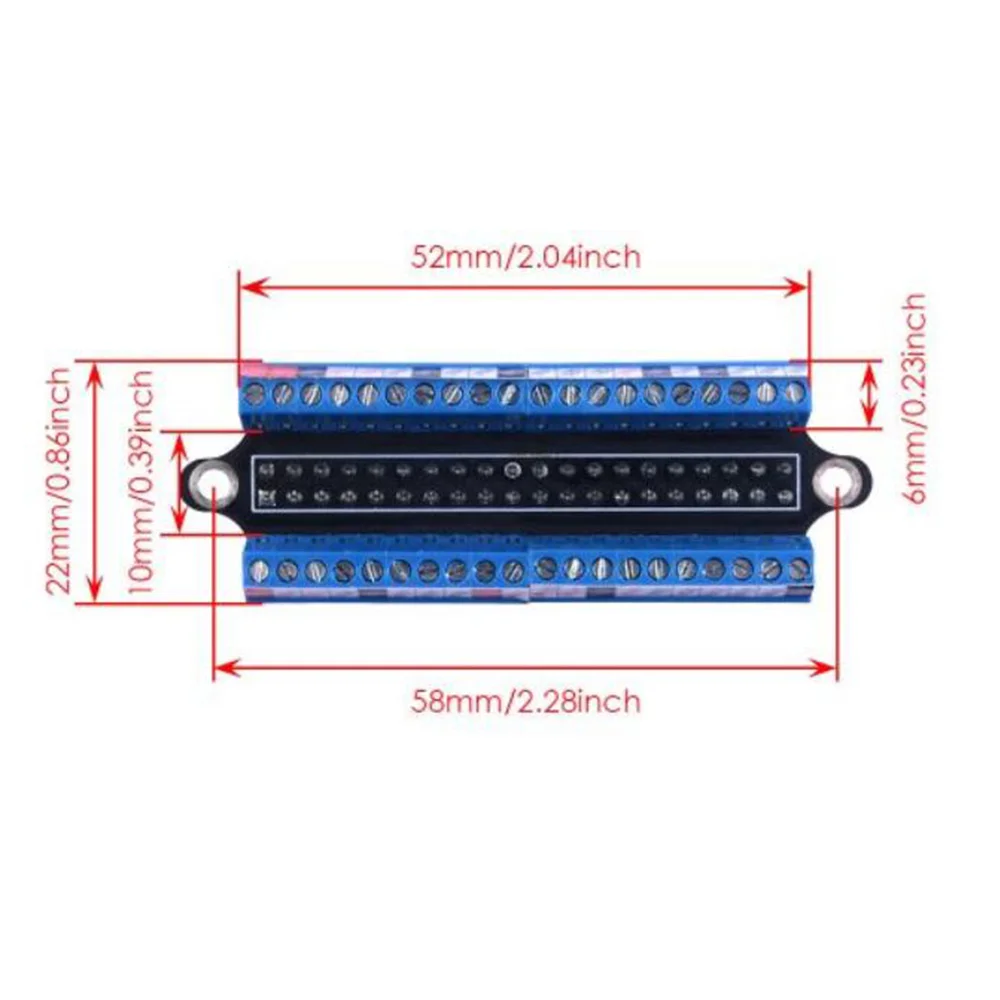 미니 터미널 브레이크아웃 보드, GPIO 확장 보드, 터미널 브레이크아웃 보드, 라즈베리 파이 4B, 3B +, 3B, 2B, 1B +, 제로, 제로 W