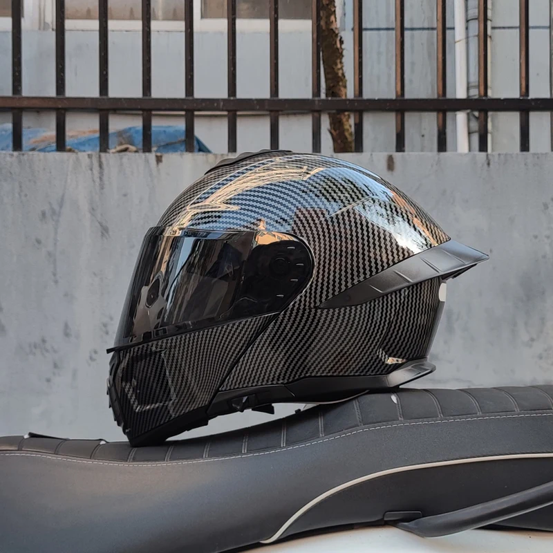 thumbnail image 1 of Casco de motocicleta abatible ORZ-B08A, nuevo, 2024, casco integral todoterreno, talla M-XXXL, cascos de motocross, homologados por DOT, unisex, 1 of 5