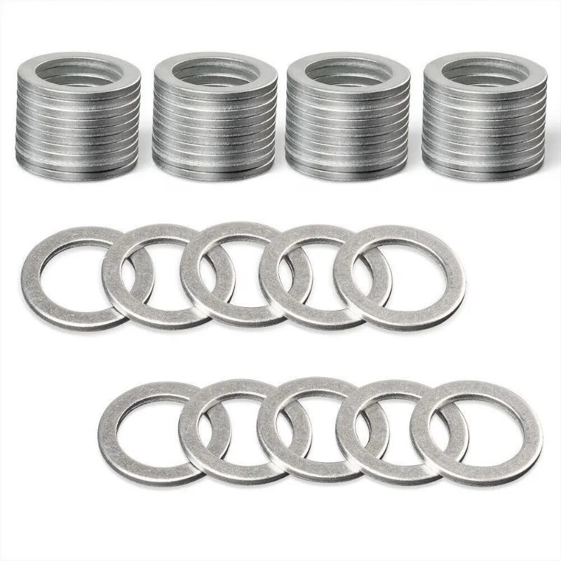 100Pcs 9956-41-400 Oil Drain Plug Crush Washer Gaskets 14x20x1.5mm For Mazda M14 Car Accessories 995641400