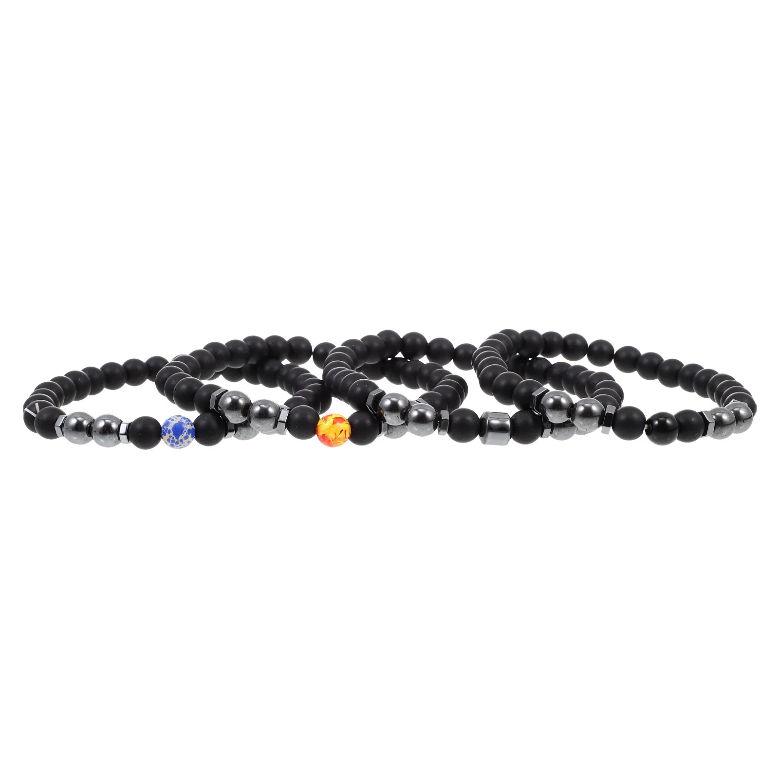 4 Pcs Anklet Hematite Lose Weight Wear-resistant Chain Man Magnetic Bracelets for Men