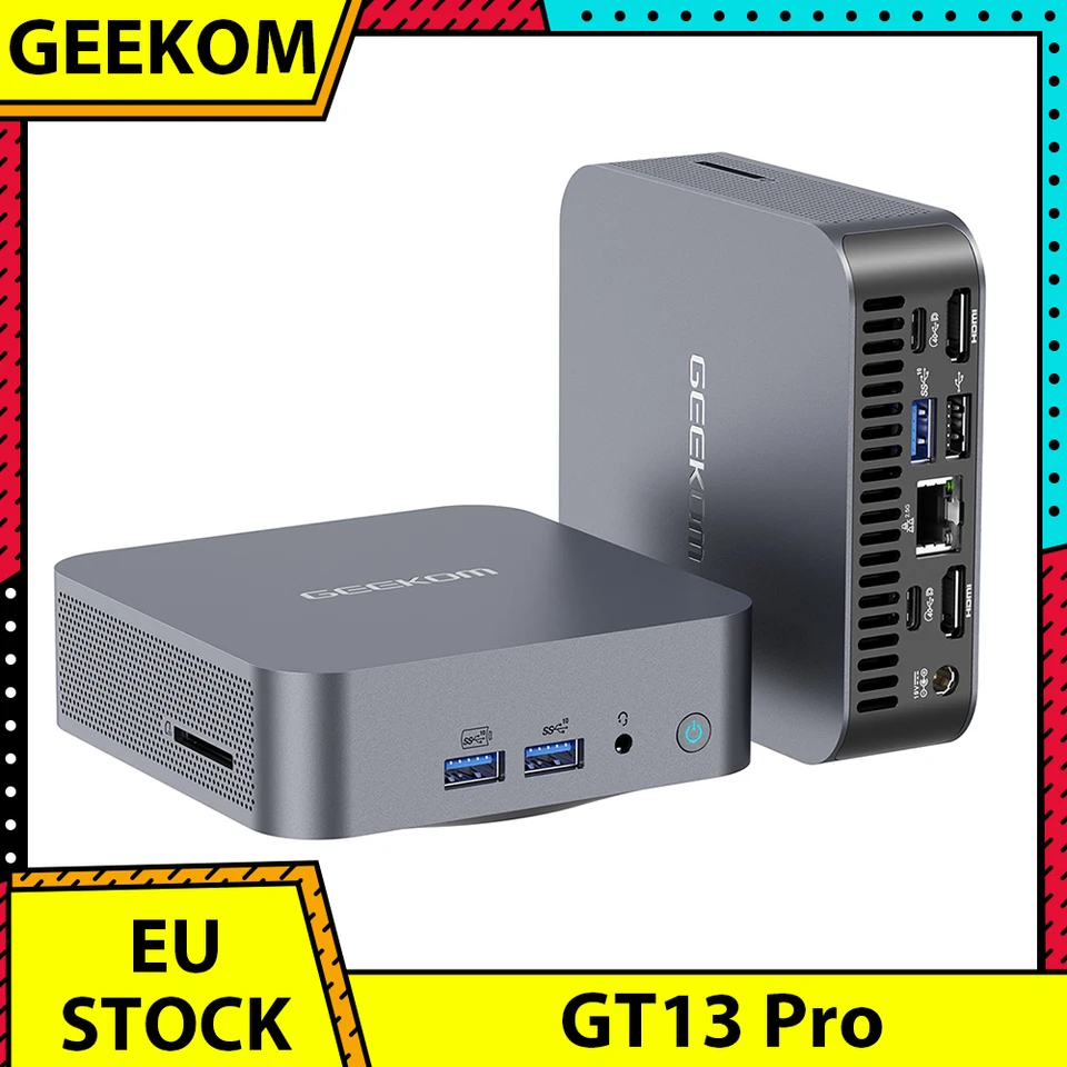 GEEKOM GT13 Pro Mini PC, Intel Core i7-13620H 10 rdzeni Max 4.9GHz