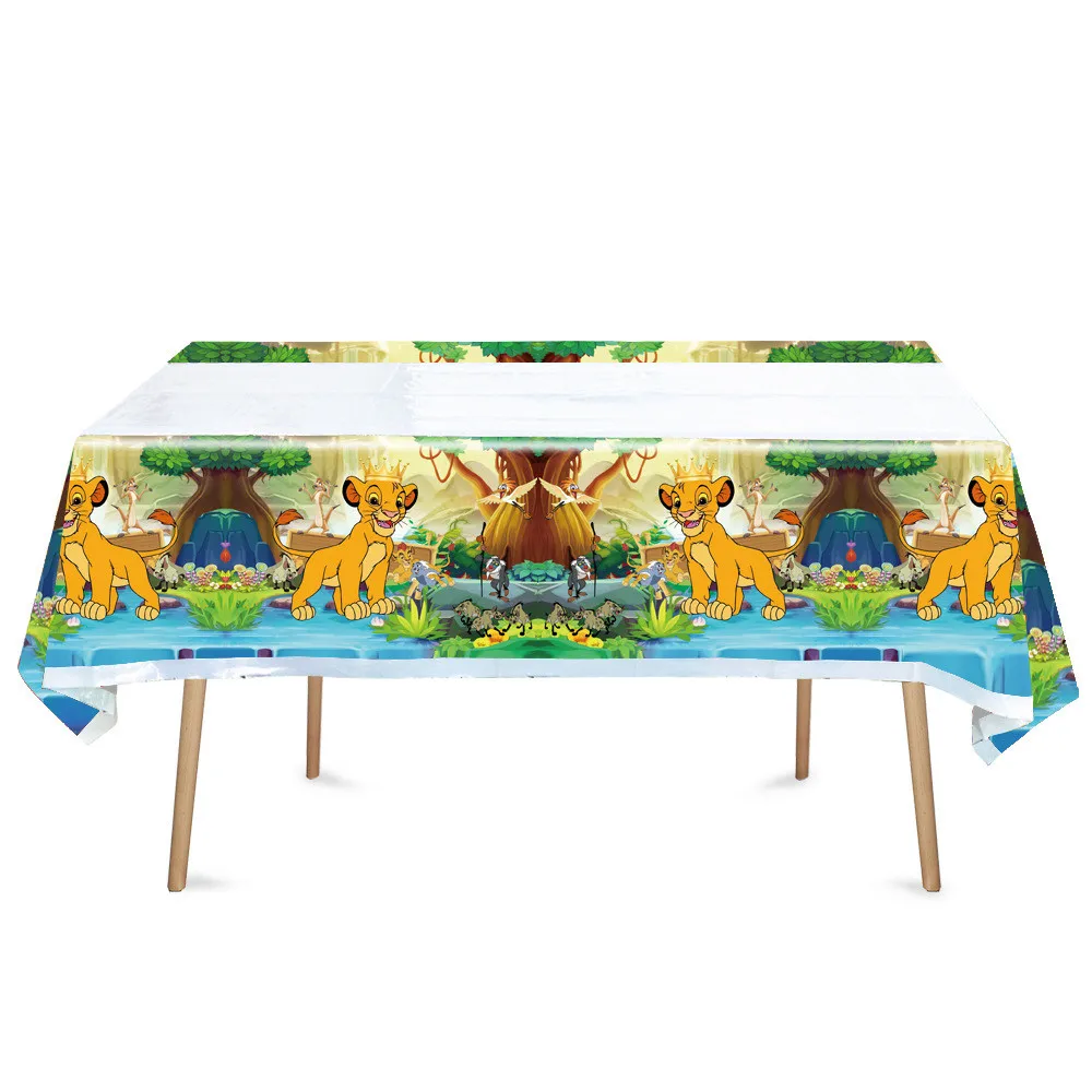 Lion King Simba Theme Party Decorations Cup Plate Banner