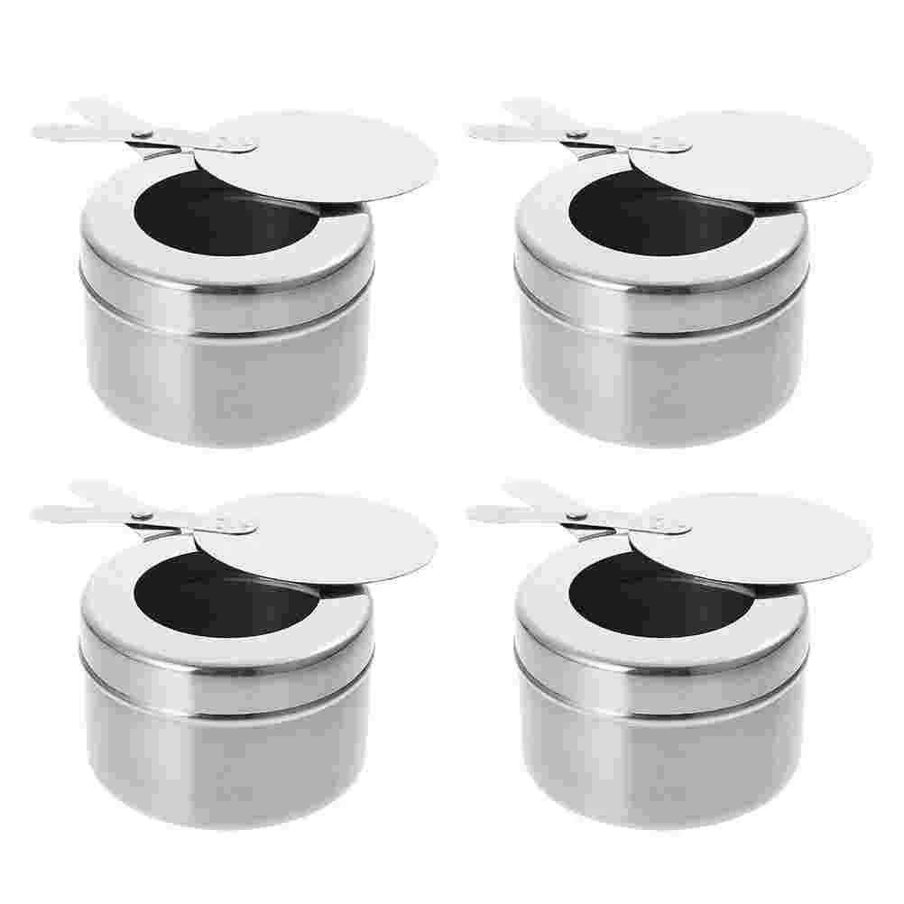 

2/4pcs Stainless Steel Alcohol Boxes Alcohol Mini Stoves Solid Alcohol Containers Steel Solid Alcohol Furnace Core Fuel Box