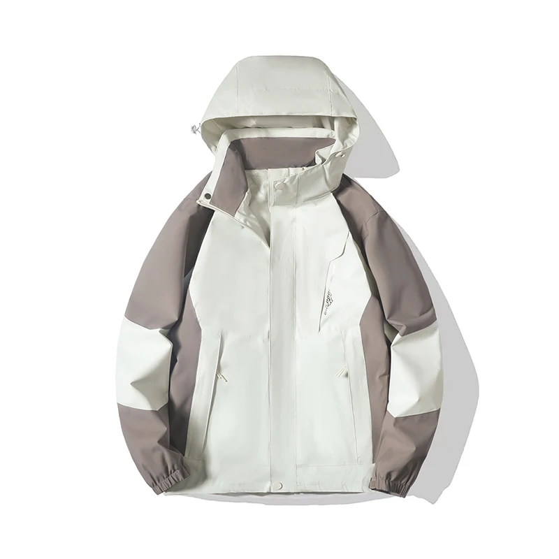 Mens Womens Waterproof Windbreaker Jacket Outdoor Hiking Coat Lightweight Hooded Workwear Urban Style Mountain Fashion Spring