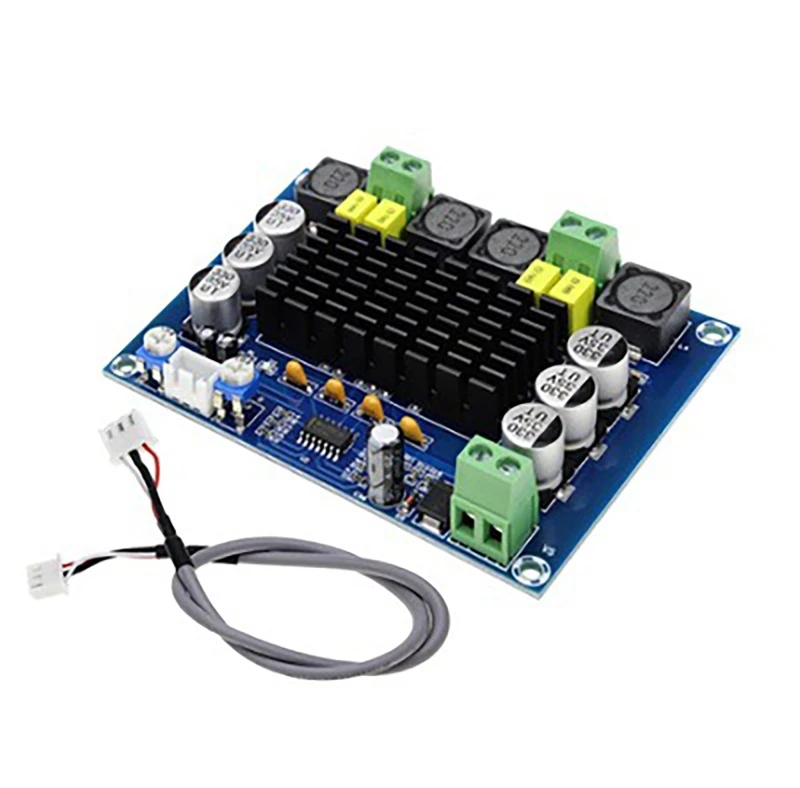 Dual Channel 2x120W XH-M543 Audio Power Amplifier Board Module DC12-26V Audio System Kits Comprehensive Protection keyboard amp