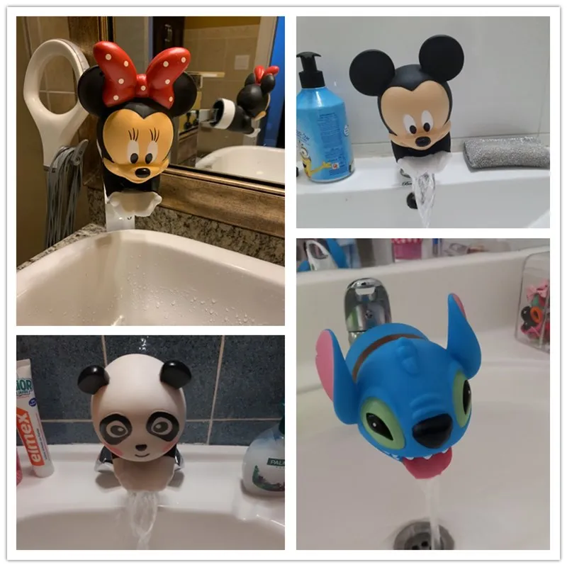 Cartoons Kids Water Tap Faucet Extender Water Saving Silicone Faucet Extension Tool Help Children Washing Hand Water Tap Extende 5