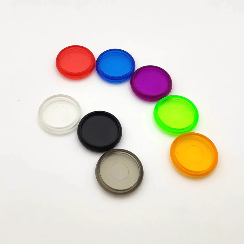 100pcs 24mm Mushroom Hole Binder Disc Colorful Transparent Round Binding Ring Buckle Notebook Plastic Discbound DISC RING Disc