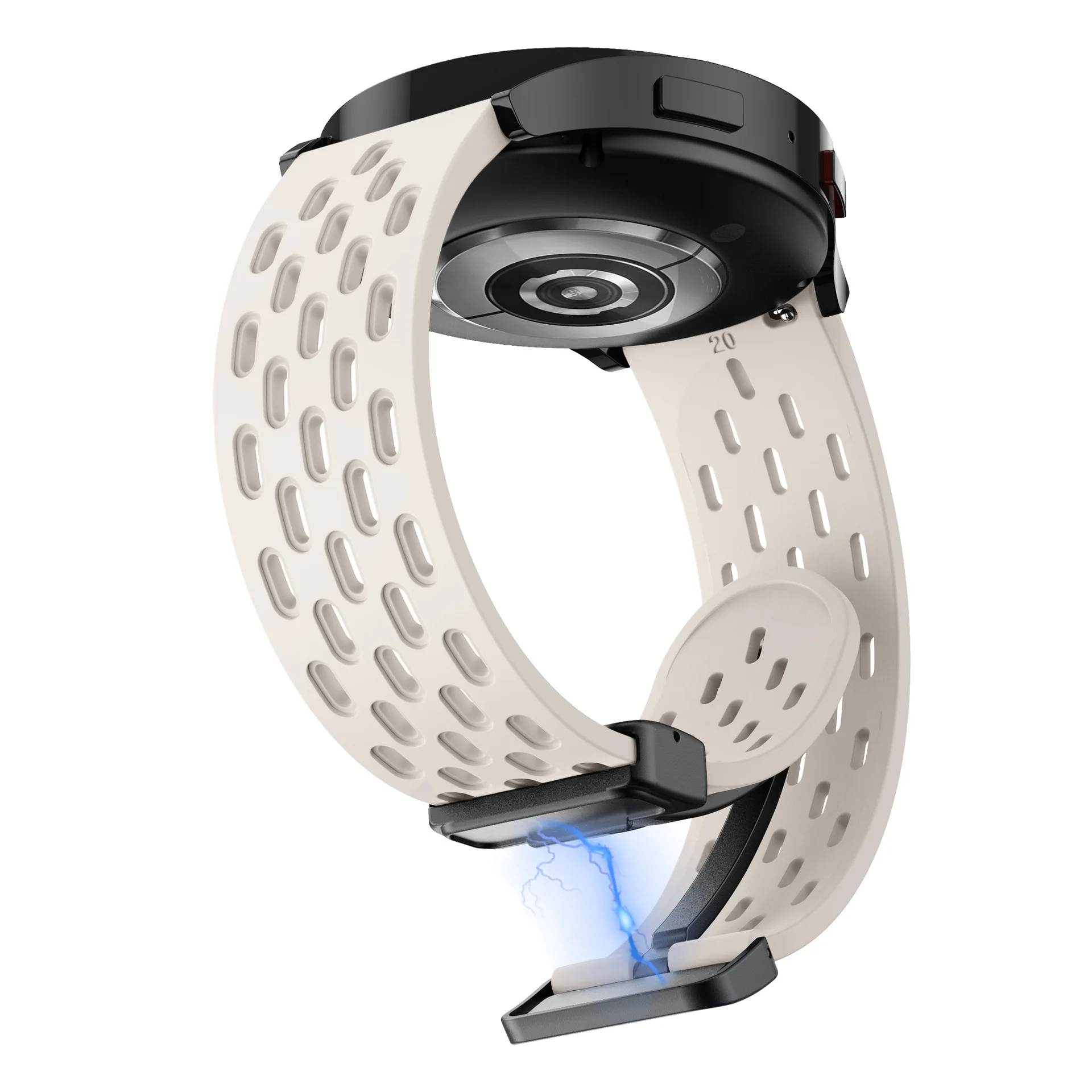 Magnetic Silicone Sports Strap - 20mm/22mm - Universal Fit