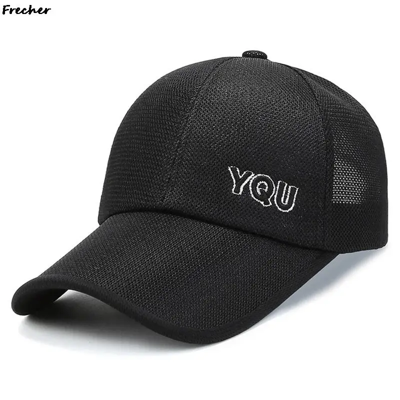 

2022 Summer Men's Mesh Baseball Cap Breathable Caps Dad Hat Outdoor Fishing Hats Bone Gorras Snapback Trucker Cap For Men Women