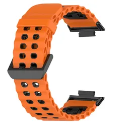 Silicone Two - Tone Breathable Sport Wristband Strap for Mi Band 8 Pro (OB - B)