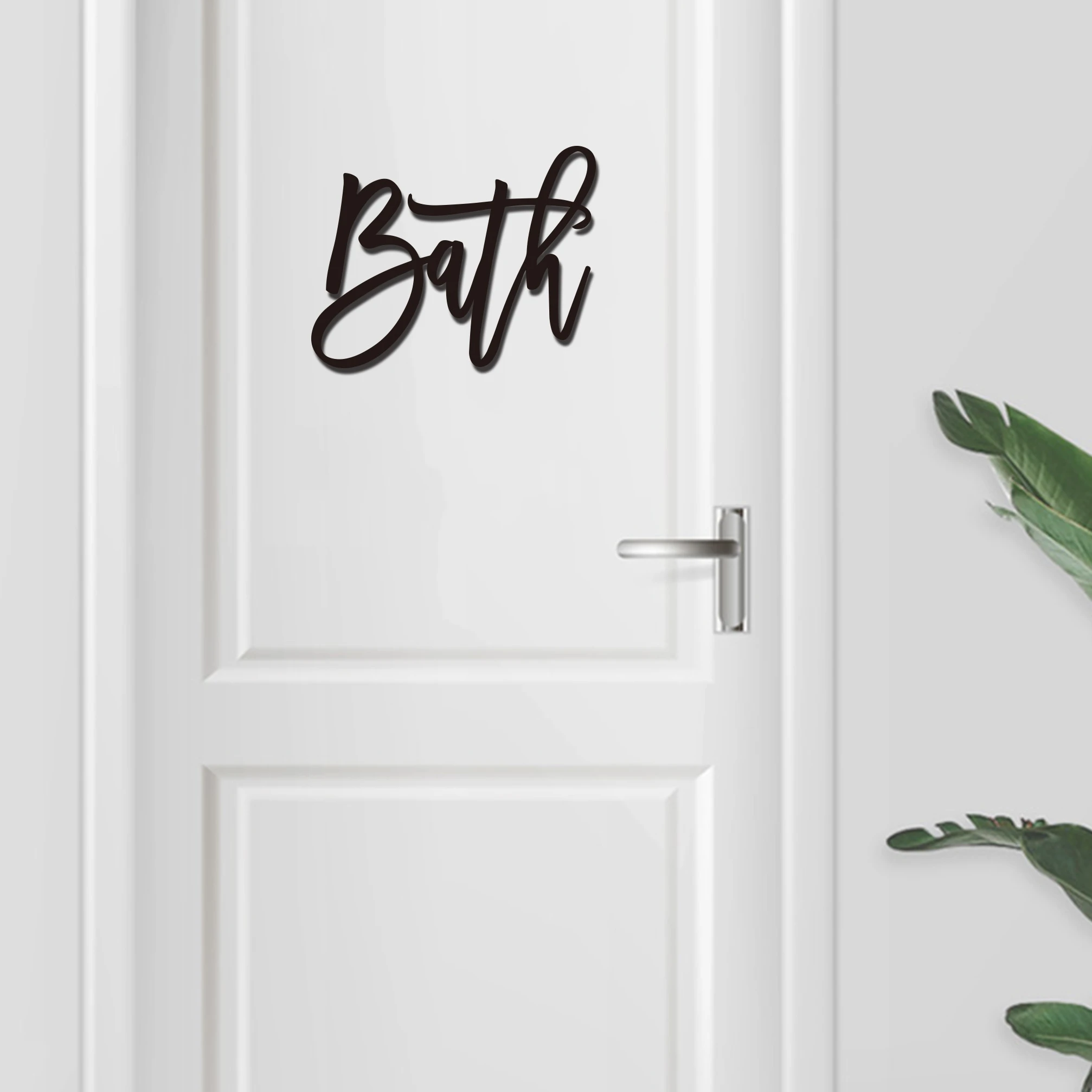 

Bath Metal Word Wall Decor, Bath Sign, Powder Room Decor, Bath Decor, Modern Farmhouse, Bathroom Wall Decor,Retroom Sign