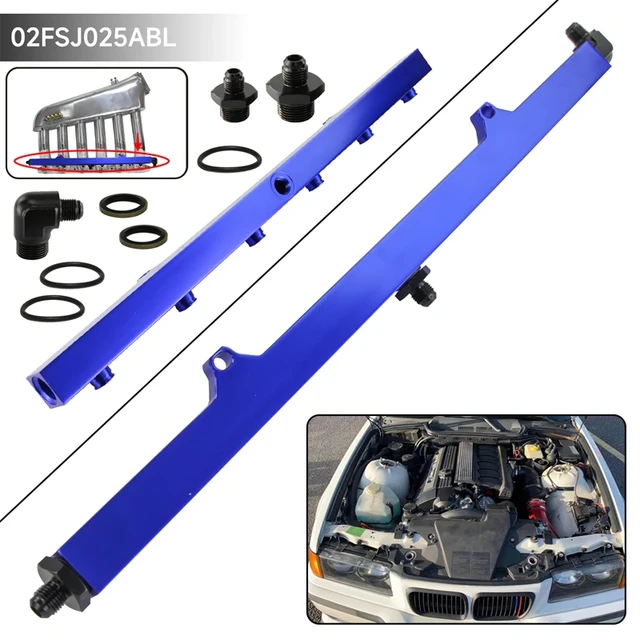High Quality Fuel Rail Fitting Kit For BMW 3-Series E36 E46 M50 M52 M54  325i 328i 323i M3 Z3 E39 528i Engine Black/Blue