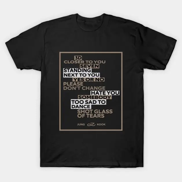 

2023 kpop Толстовка jungkook футболка Jungkook Золотой альбом Merch Топ рубашка