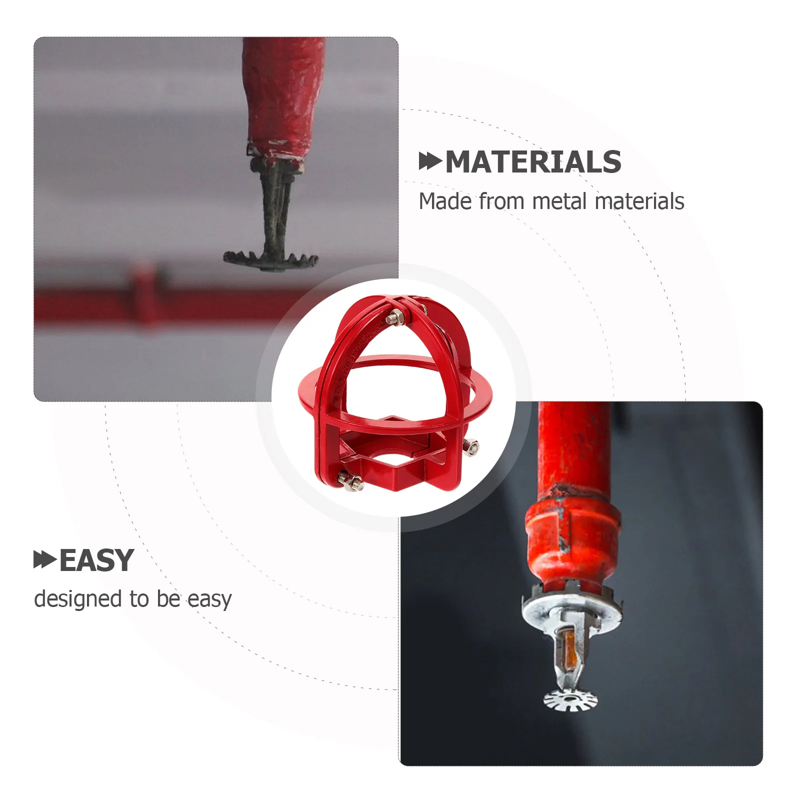 Sprinkler Head Protection Frame Protector Face Mask for Kids Timer Fire Covers Ceiling Plate Metal Guards Cap Baby