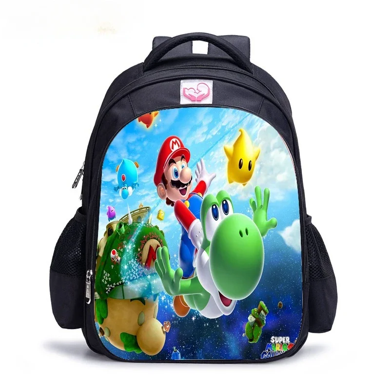 

Elementary School Students Fashion Backpack Mario Kindergarten Burden-reducing School Bag Shoulders Outdoor Beautiful