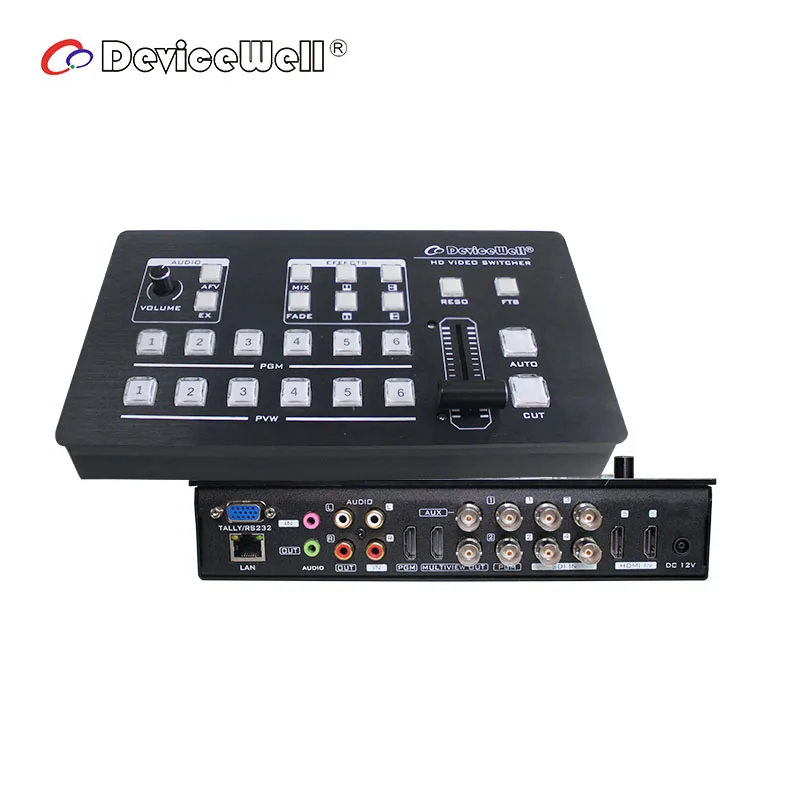

HDS7106 TV Broadcaster Equipment Six Channel Portable SDI Video Switcher