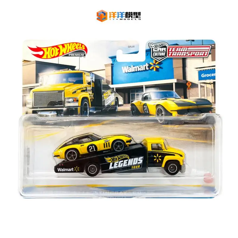 hot-wheels-1-64-corvette-transport-fleet-wal-mart-limited-collection-die-cast-alloy-trolley-models