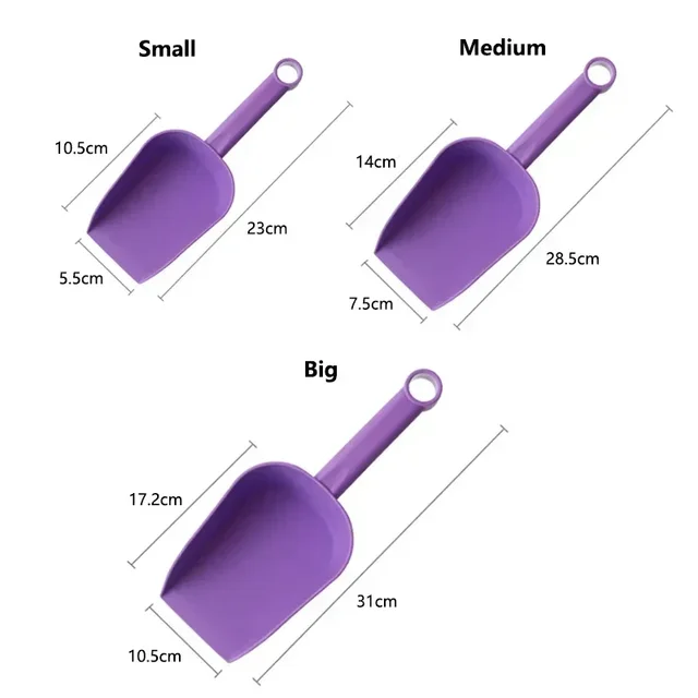 1Pcs Plastic Garden Shovel Portable Cat Litter Shovel Thickened Soil Transplant Scoop For Flower Planting Household Garden Tools 6