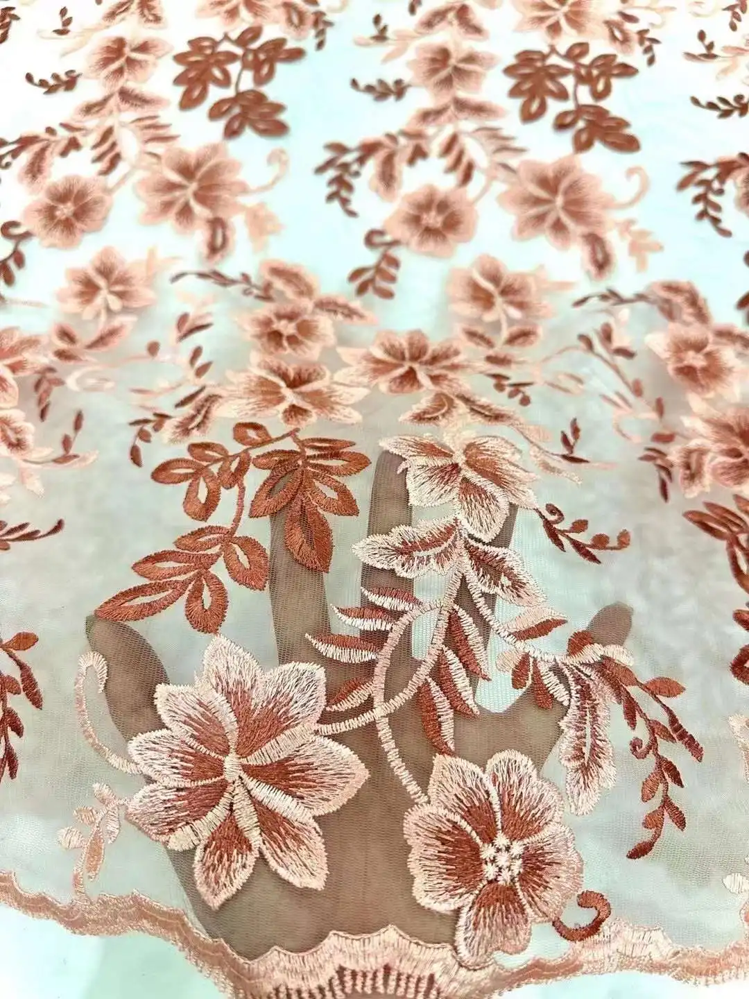 Latest Best Quality Delicate Very Soft Embroidered Tulle lace Fabric For Wedding Party Evening Dress U_GE3168
