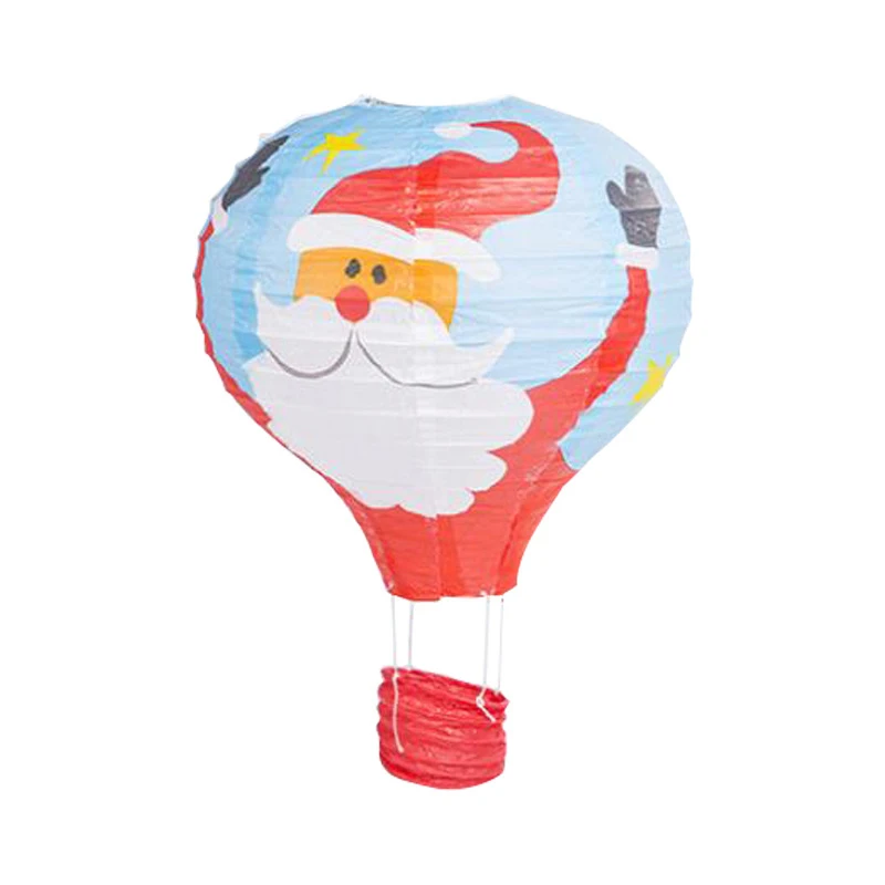 

30cm Christmas Lantern Hot Air Balloon Paper Lantern Kids Hanging Birthday Party Wedding Christmas Decoration