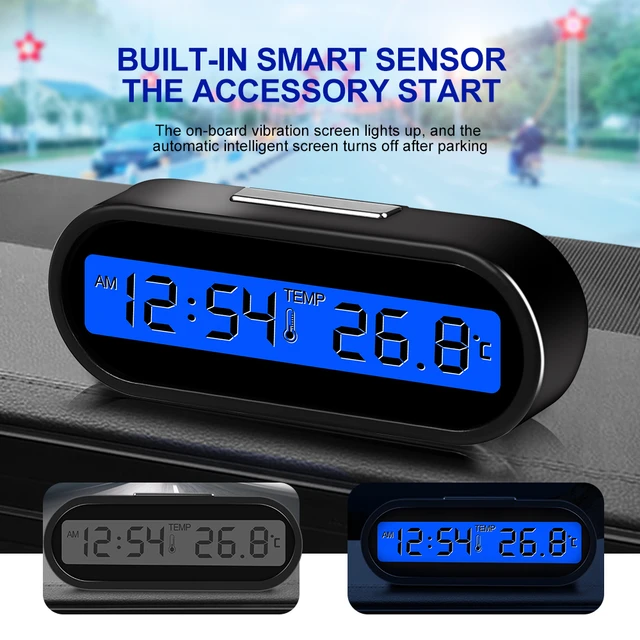 Mini-Auto-Uhr, automatische Armaturen brett zeit, elektronische Digitaluhr,  tragbare Digitaluhr - AliExpress