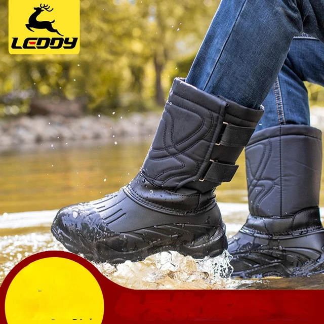 Ledi-Non-Slip Waterproof Fishing Shoes, Thickened Snow Boots, Warm,  Special, Ice Fishing, Fishing Supplies, Winter