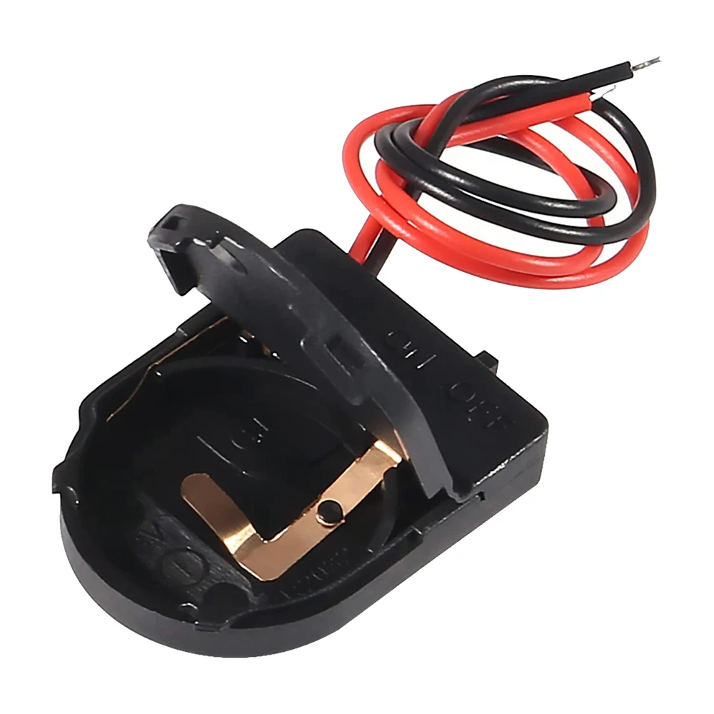 CR2032 Button Coin Cell Battery Socket Holder Case Cover With ON-OFF Switch 3V battery Storage Box 5Pcs battery holder