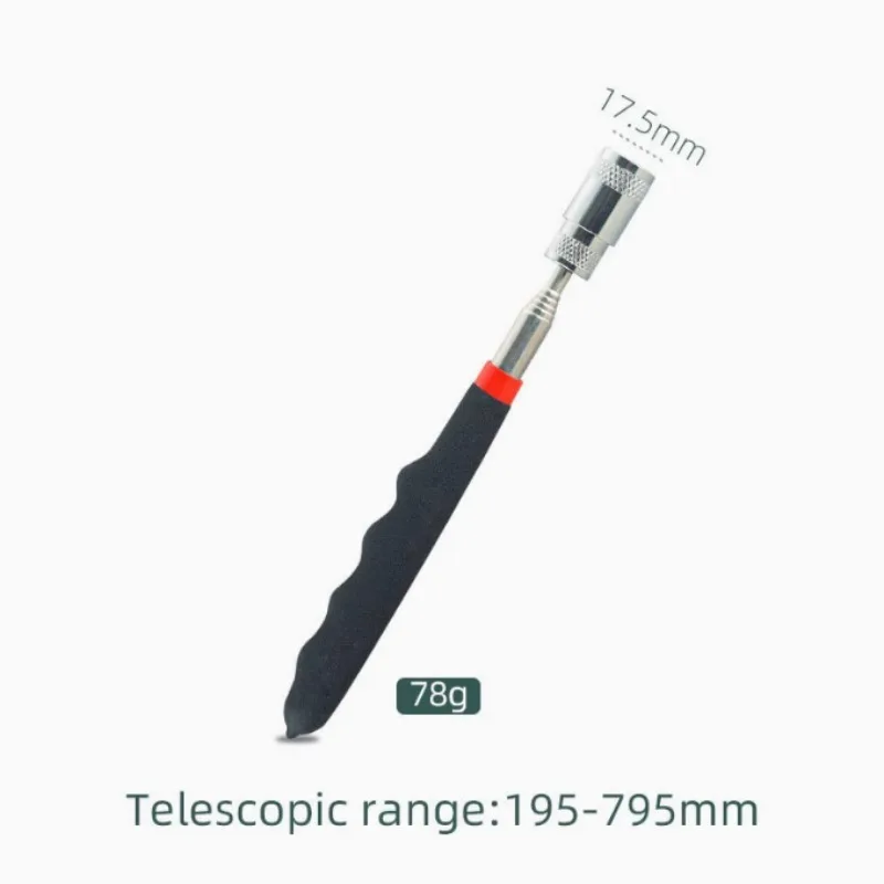 Extendable Magnetic Pickup Tool with LED Light | Retrieving Dropped Screws,Nuts,Bolts| Flexible Grabber for Tight Spaces & Hard