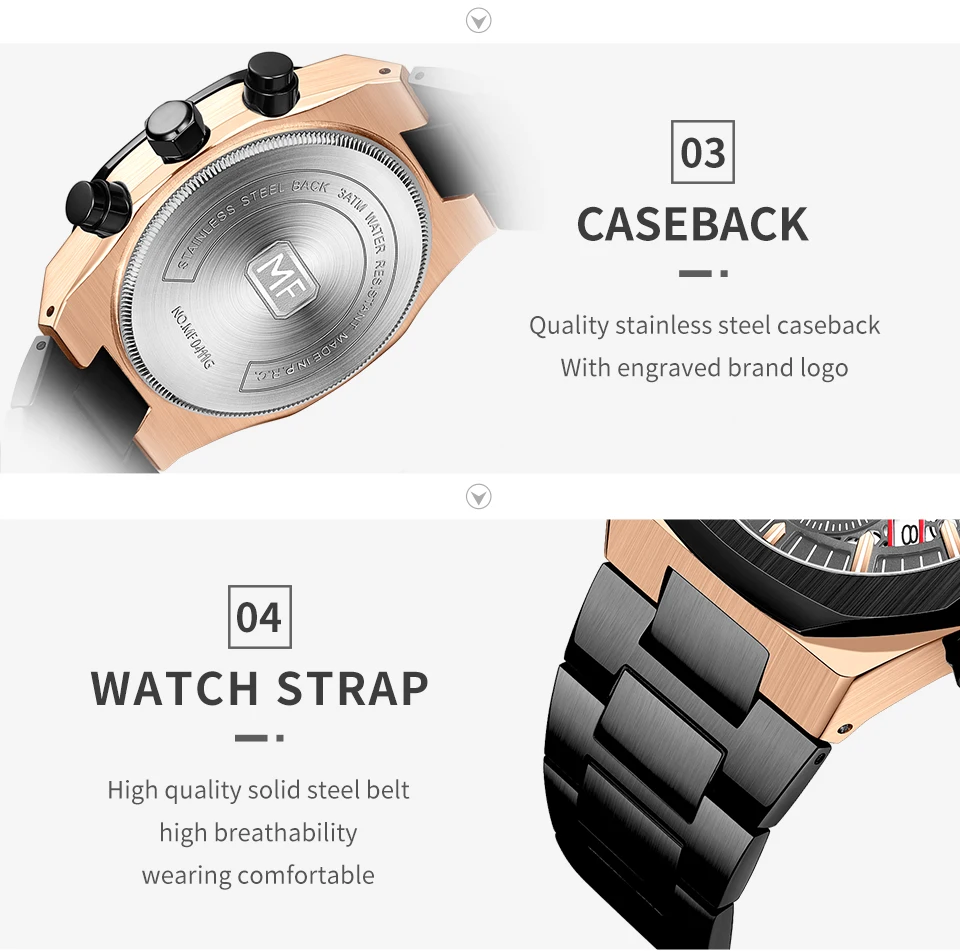 MINI FOCUS Quarzuhr für Herren, wasserdicht_voghion.com