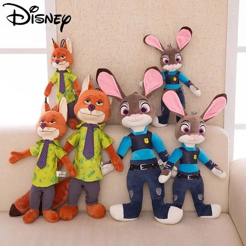 

Плюшевые куклы Disney Zootopia, 40-60 см, Мультяшные плюшевые игрушки Джуди хопс, Ник, кролик, лиса, аниме плюшевые игрушки, подарок-сюрприз для мальчиков и девочек