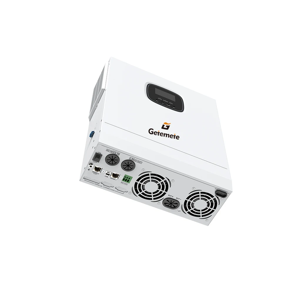 게테메테 맥스 PV 입력 전압 500VDC 하이브리드 인버터 5KW 48V 110/120VAC MPPT 80A 순수 사인파 태양광 충전기 IP20 보호