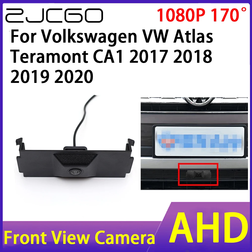 

ZJCGO Car Front View Camera AHD 1080P Waterproof Night Vision CCD for Volkswagen VW Atlas Teramont CA1 2017 2018 2019 2020